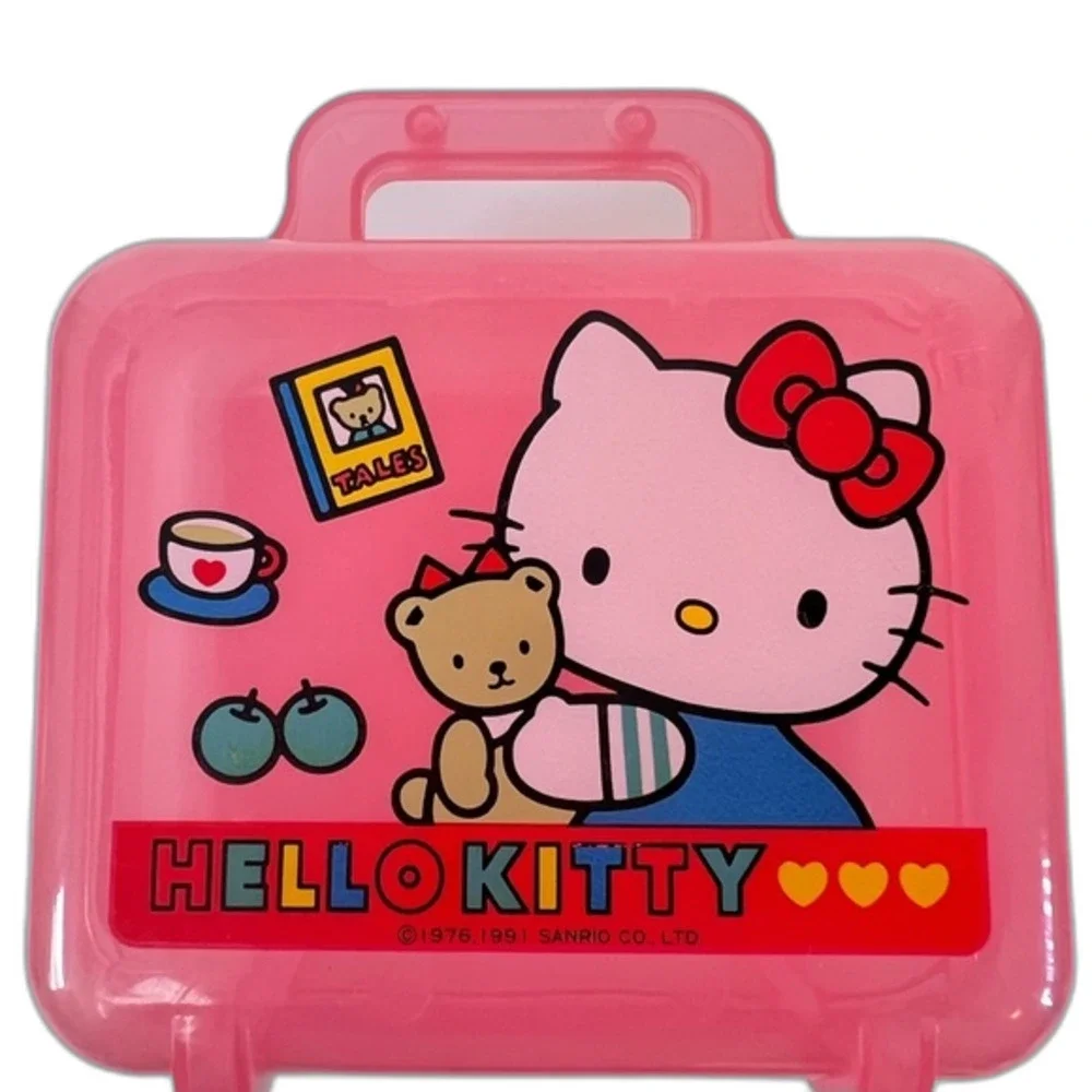 Sanrio Hello Kitty Storage Case Box Small Handle Pink